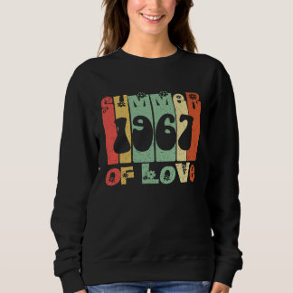 Sommer der Liebe 1967 Retro Vintage Hippie Sweatshirt