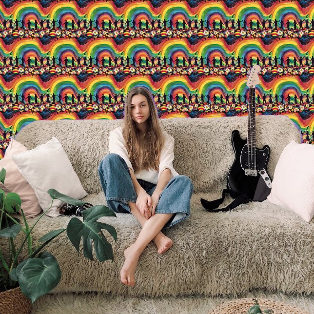 Sommer der Liebe Blume Power Regenbogenschalen und Tapete (Von Creator hochgeladen)