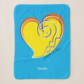 Sommer der Liebe - Personalisierter Name Sherpadecke