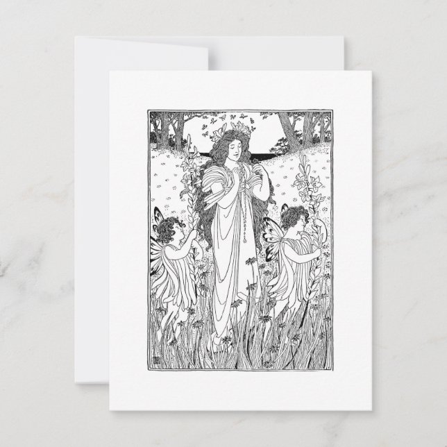 Sommer der Mutter Natur Feiertagskarte (Vorderseite)