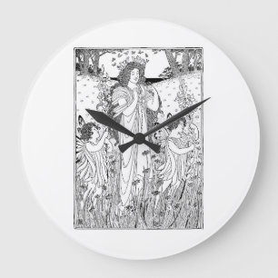 Sommer der Mutter Natur Große Wanduhr