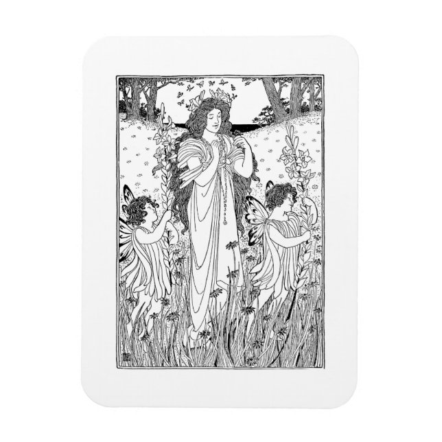 Sommer der Mutter Natur Magnet (Vertikal)