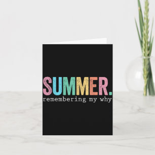 Sommer, der sich erinnert, warum lustiger inspirie karte