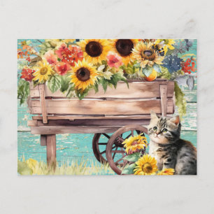 Sommer der Sonnenblumen von Kitty, Postkarte
