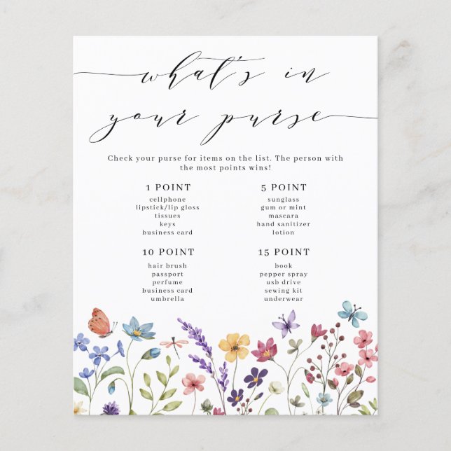 Sommer des Blumenfrühlings Was ist in deinem Purse (Vorderseite)