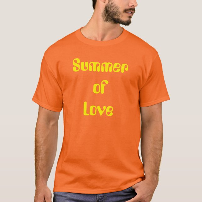 Sommer des Liebehippie-Krawatten-T - Shirt Groovy (Vorderseite)