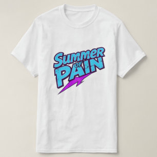 Sommer des Schmerzes Retro-Grunge-Typografie mit B T-Shirt