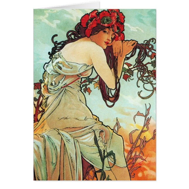 Sommer, die Jahreszeiten, Mucha (Vorne)