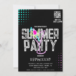 Sommer-DJ-Event-Cocktailparty-Bar-Club-Flyer Einladung