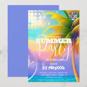 Sommer-DJ-Event-Strandparty-Club-Flyer C Einladung