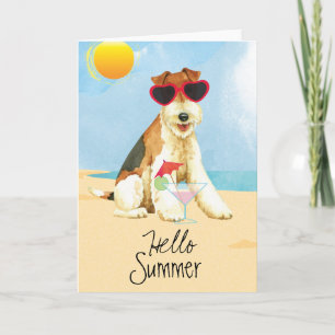 Sommer-Draht-Foxterrier Karte