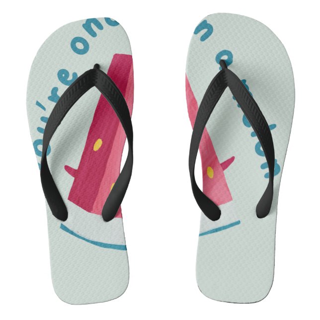 SOMMER | Du Bist Einmalig In Einer Melone Flip Flops (Fußbett)