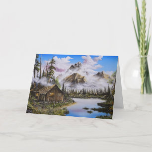 Sommer-Einsamkeits-Ölgemälde durch David Paul Feiertagskarte