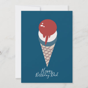 Sommer-Eis-Geburtstag Patriotisch Juli