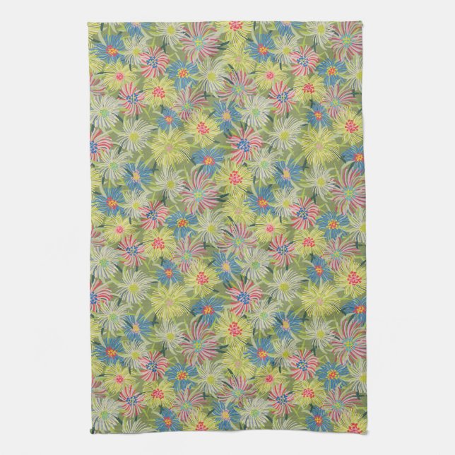 Sommer-Eis-Pflanze Geschirrtuch (Vertikal)