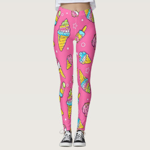 Sommer-Eiscreme-Geschmacksrichtungen Leggings