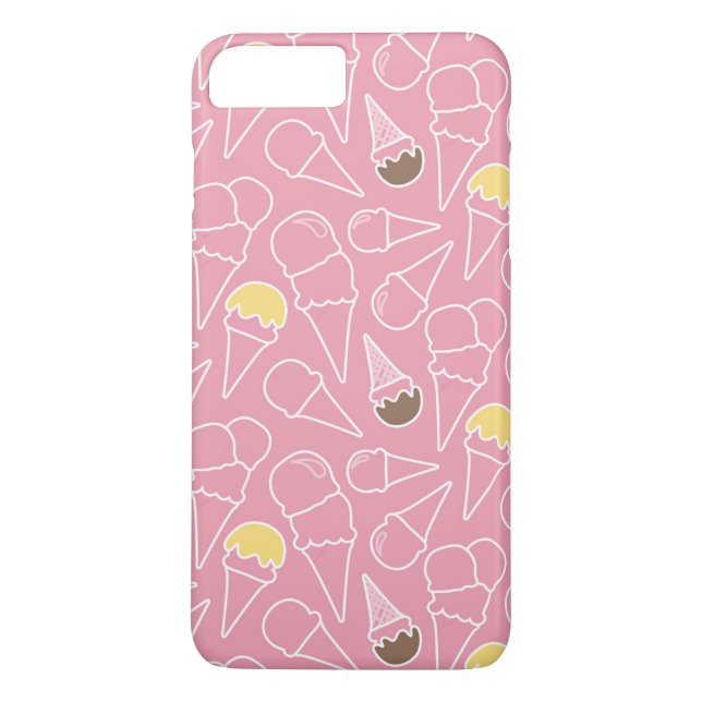 Sommer-Eiscreme-Muster Case-Mate iPhone Hülle (Rückseite)
