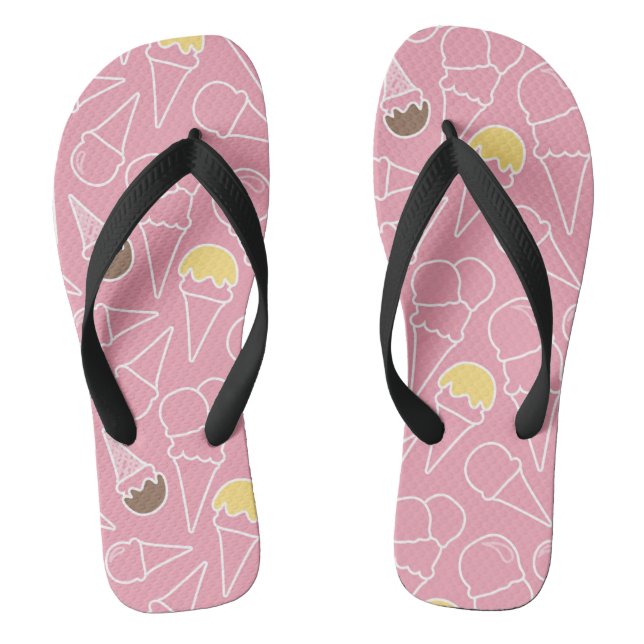 Sommer-Eiscreme-Muster Flip Flops (Fußbett)