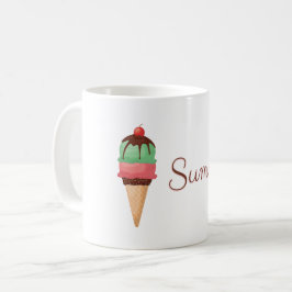 Sommer-Eiscreme Tasse