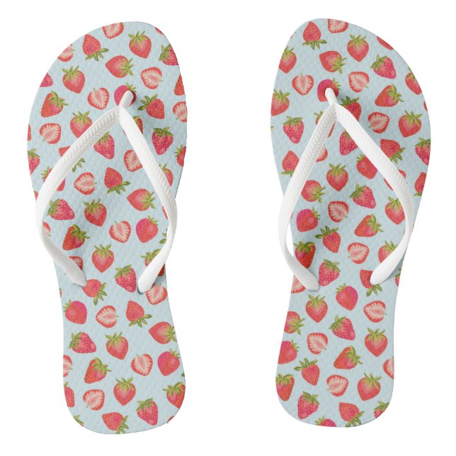Sommer-Erdbeer-Muster Flip Flops (Fußbett)