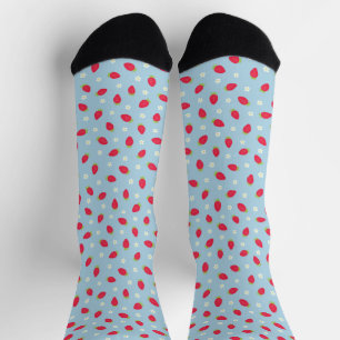 Sommer-Erdbeeren (kleine Größe) Blau Socken