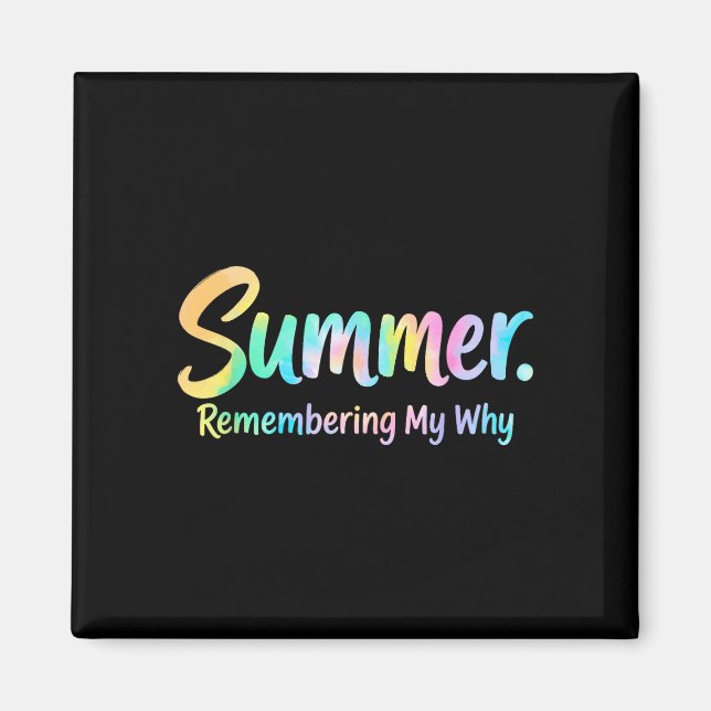 Sommer erinnert sich an mein warum  magnet (Vorne)