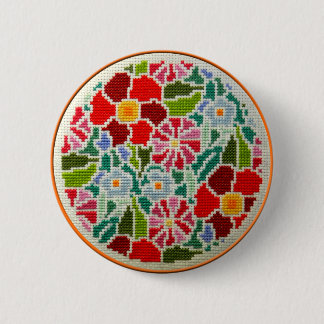 Sommer-Erinnerungenshand gestickt ringsum Button