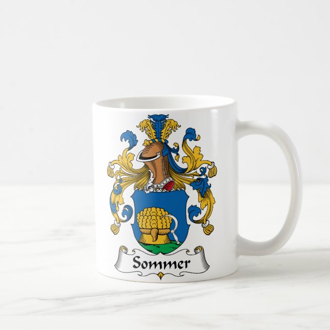 Sommer Familienwappen Tasse (Rechts)