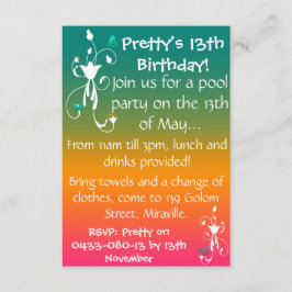 Sommer-Farben laden ein Einladung