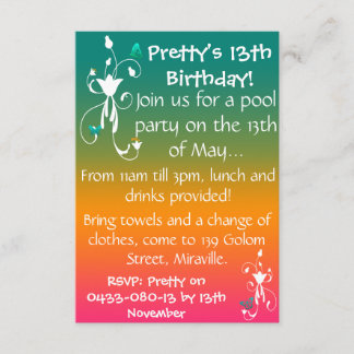 Sommer-Farben laden ein Einladung