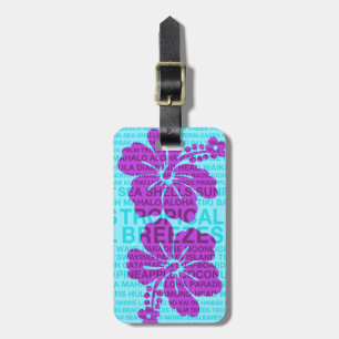 Sommer fasst hawaiische Hibiskus-Gepäck-Umbauten Gepäckanhänger