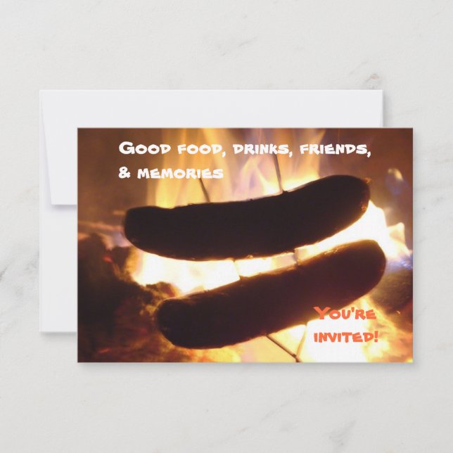 Sommer-Feier-Party Einladung (Vorderseite)