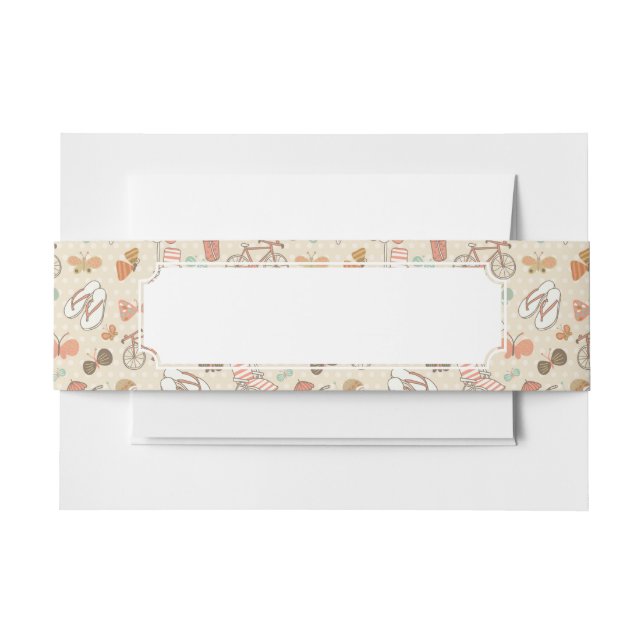 Sommer-Ferien-Muster Einladungsbanderole (Vorderseite Beispiel)