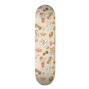 Sommer-Ferien-Muster Skateboard