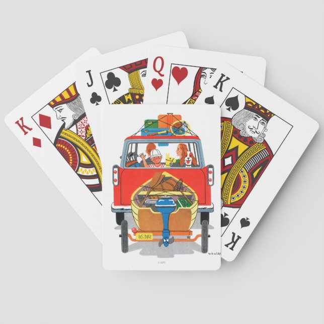 Sommer-Ferien Spielkarten (Rückseite)