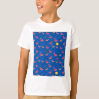 Sommer-Flamingo-Strandparty Dunkelblau