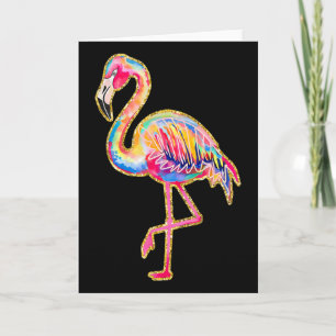 Sommer Flamingo Tropisch Hawaii Strand Sommerferie Karte