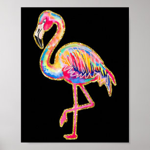 Sommer Flamingo Tropisch Hawaii Strand Sommerferie Poster