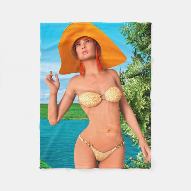 Sommer Fleecedecke (Vorderseite)