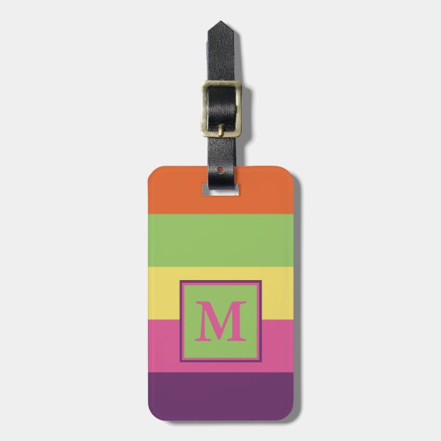 Sommer Flip-Flops die personalisierten Streifen Gepäckanhänger (Vorderseite vertikal)