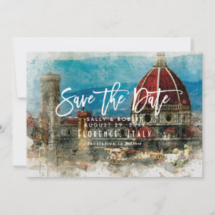 Sommer Florenz Italien Save the Date wedding Karte