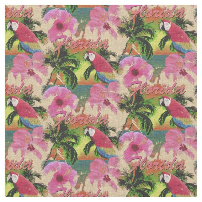 Sommer Florida Tropical Sunset Coastal Stoff (Nahaufnahme)