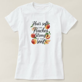 Sommer-Frucht Pfirsich-Haare-Wurzeln Grafik-T-Shir T-Shirt