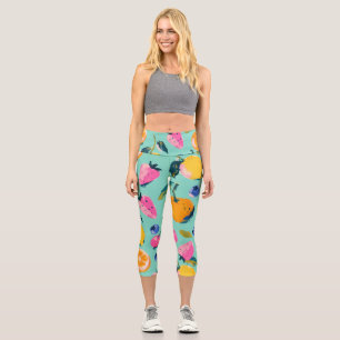 Sommer-Fruchtmuster-Küchenwanddekoration Capri Leggings