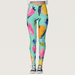 Sommer-Fruchtmuster-Küchenwanddekoration Leggings