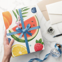 Sommer-Fruchtmuster Stoff | Tropische Wassermelone