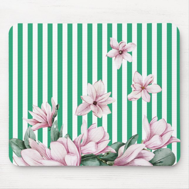 Sommer, Frühling, Magnolienprint Mousepad (Vorne)