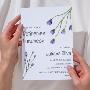 Sommer-Frühlings-Garten-Ruhestands-Lunch Einladung
