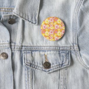 Sommer Gänseblümchen Knopf Button
