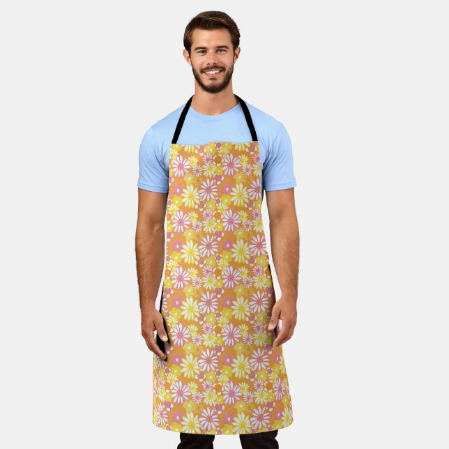 Sommer Gänseblümchen Schürze (Getragen)